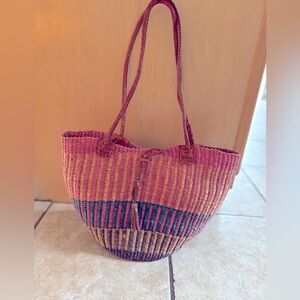 Rattan shoulder bag. Handwoven rattan purse. handwoven rattan handbag
